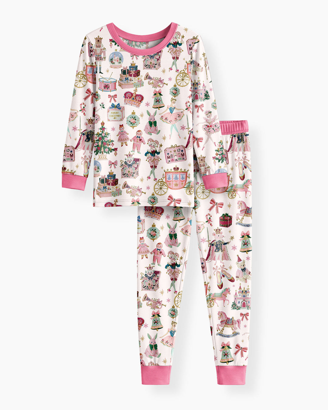 Nutcracker Christmas Bamboo Two Piece Long Sleeve Pajama Set
