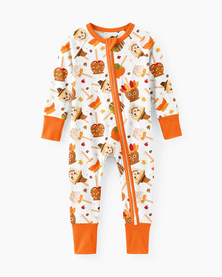 Fall Caramel Apple Family Matching Bamboo Convertible Zippy