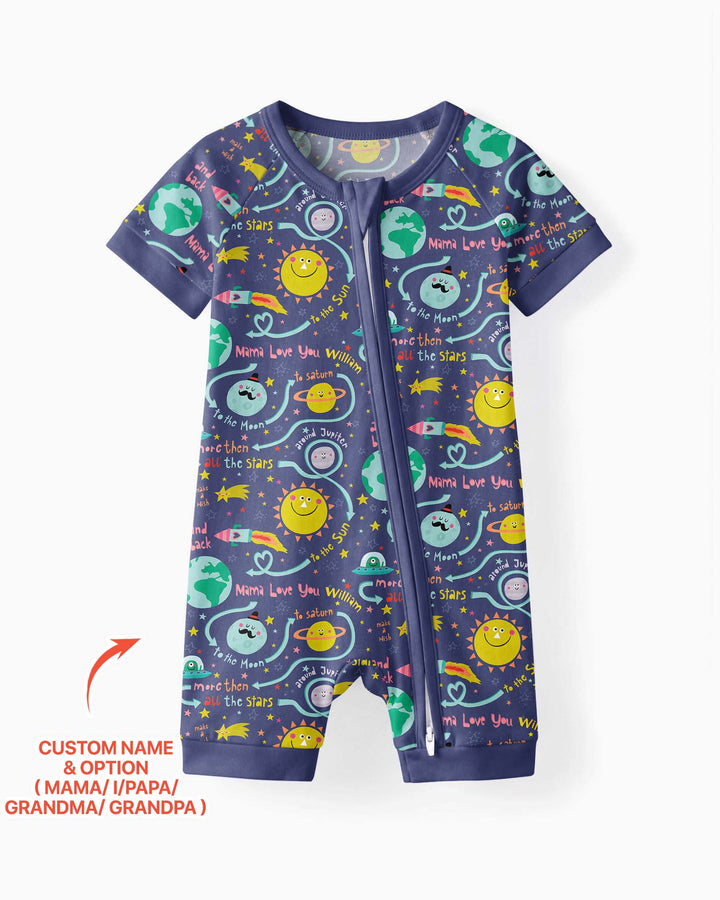 Love to the Moon and Back  Bamboo Shorty Zippy