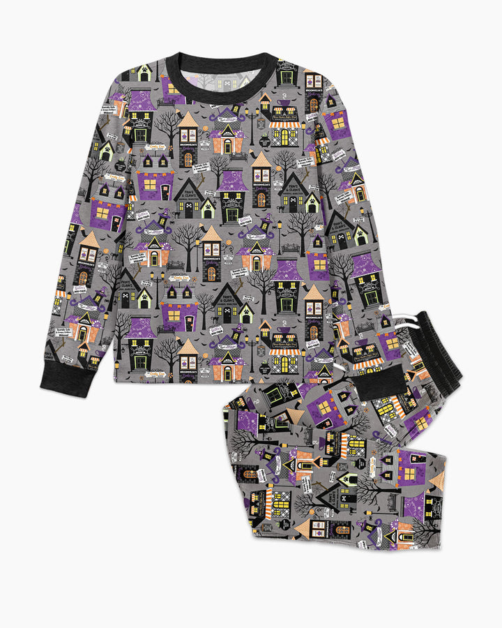 Halloween Hometown Bamboo Men's Pajama Set