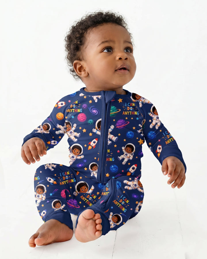 Black Astronaut I Can Do Anything Bamboo Convertible Zippy