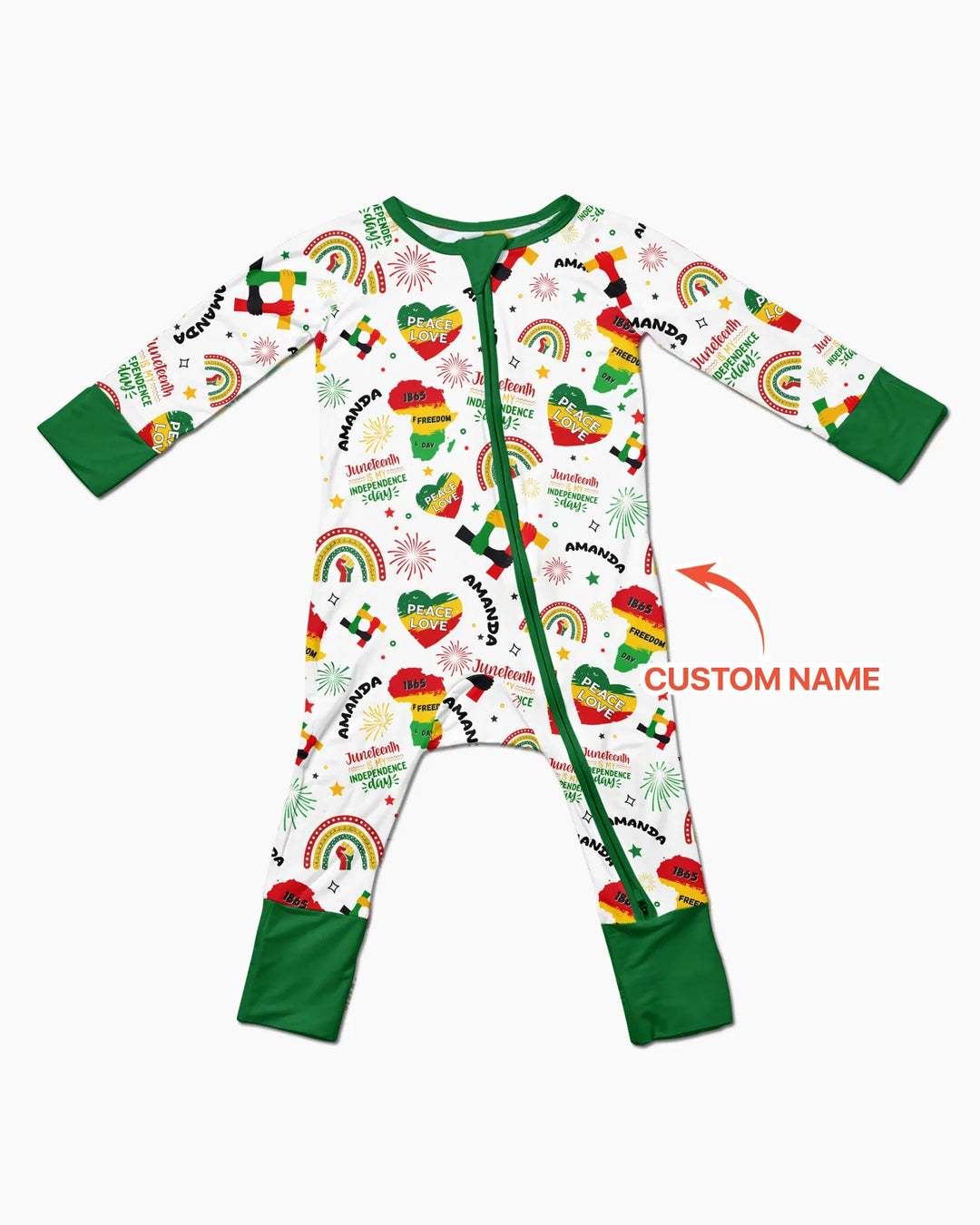 Custom Name Juneteenth Is My Independence Day Bamboo Convertible Zippy