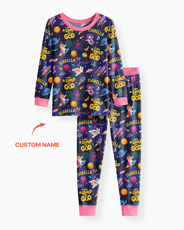 Child Of God Bamboo Two Piece Long Sleeve Pajama Set