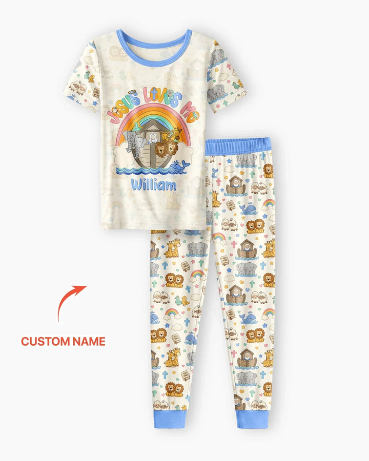 CUSTOM Template Bamboo Two Piece Short Sleeve Pyjamas Set