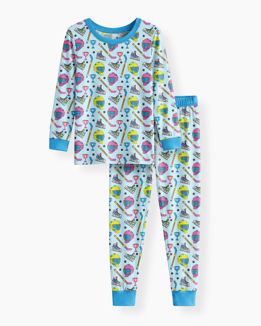 The Ice Hockey Princess Bamboo Two Piece Long Sleeve Pajama Set