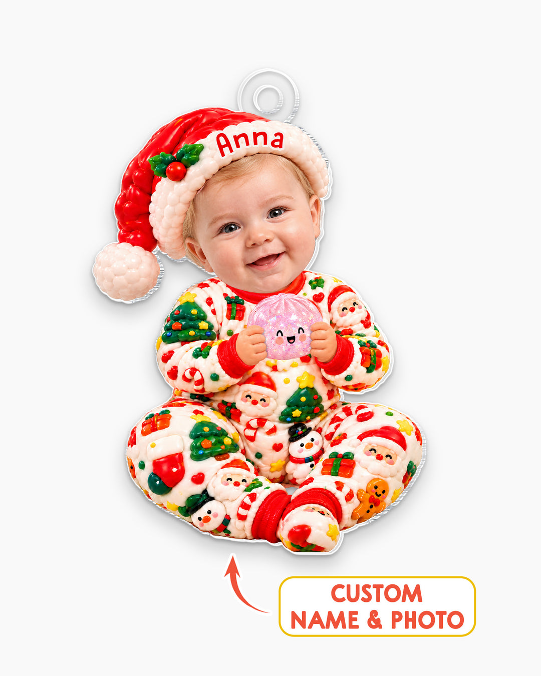 Squishy Christmas Joy Acrylic Ornament