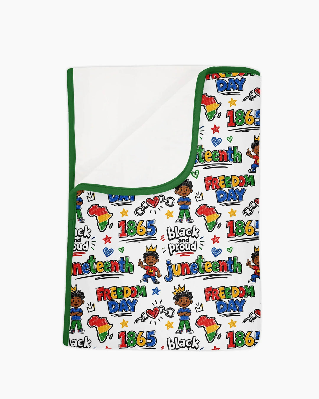 Juneteenth Black and Proud Bamboo Blanket