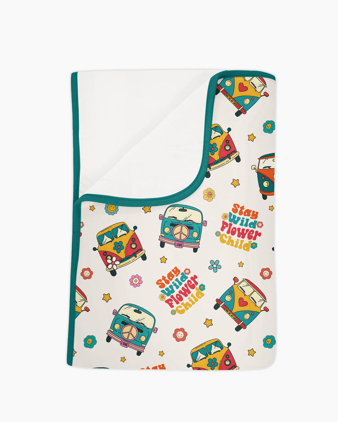Stay Wild Flower Child Bamboo Blanket