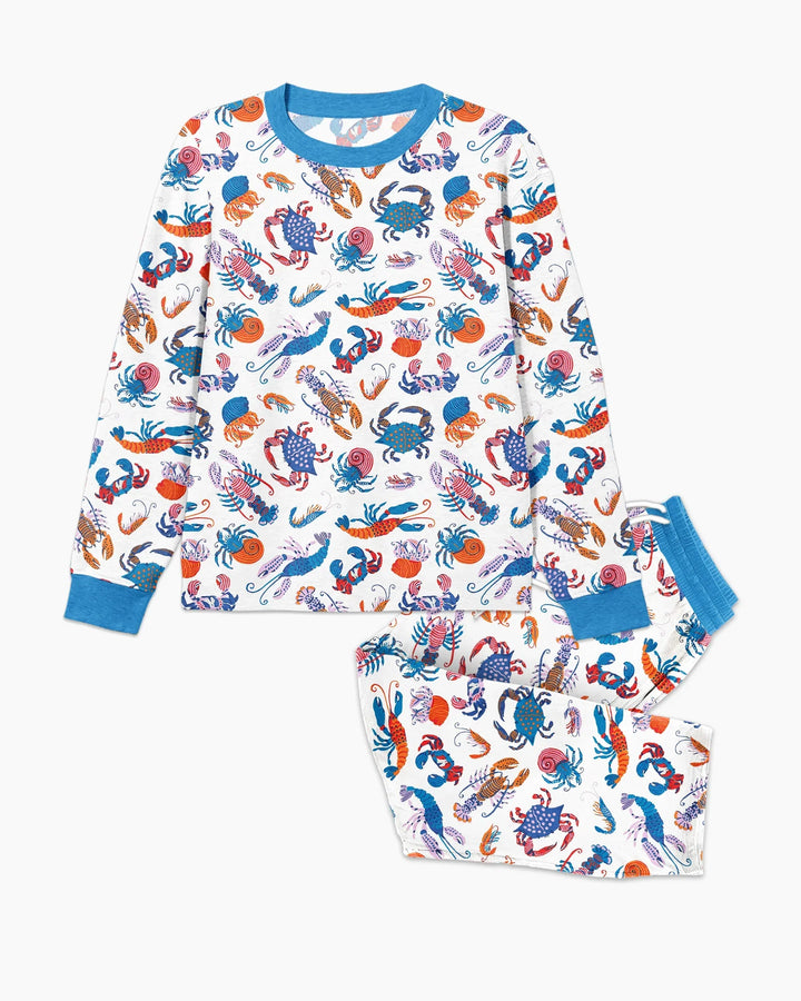 Crustacean Nation Family Matching Bamboo Men's Pajama Set