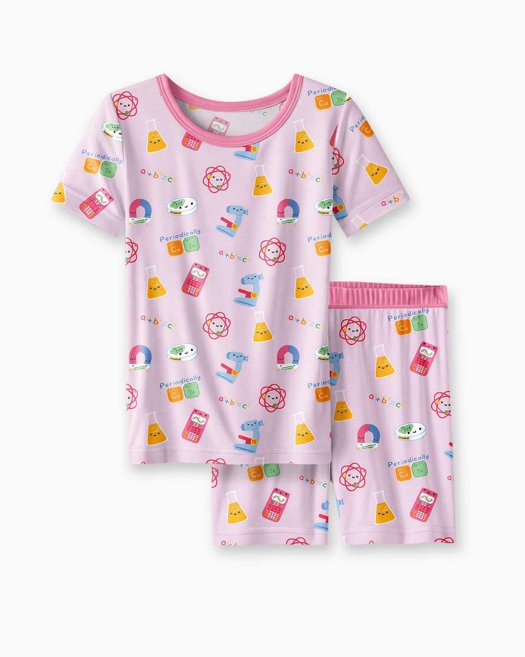 Scientist Lover Family Matching Bamboo Two Piece Short Sleeve Shorts Pajama Set