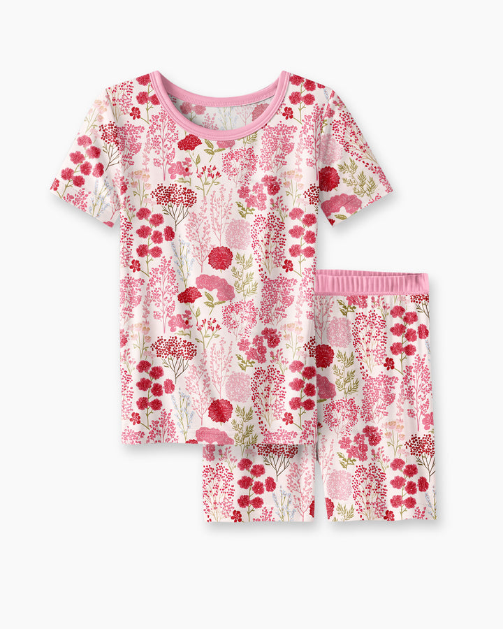 Template Bamboo Two Piece Short Sleeve Shorts Pyjamas Set