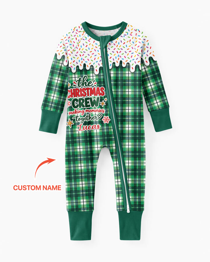 The Christmas Crew Custom Name Bamboo Convertible Zippy