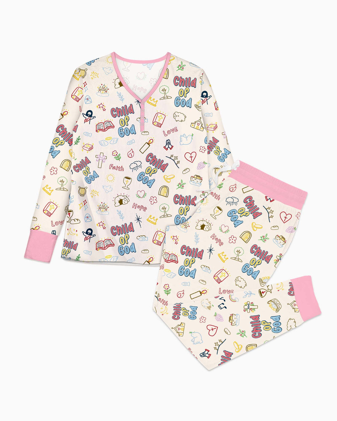 A Child Of God Family Matching Bamboo Women Pajama Set