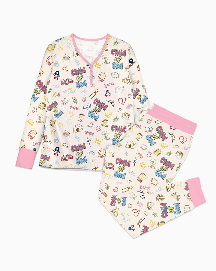 A Child Of God Family Matching Bamboo Women Pajama Set