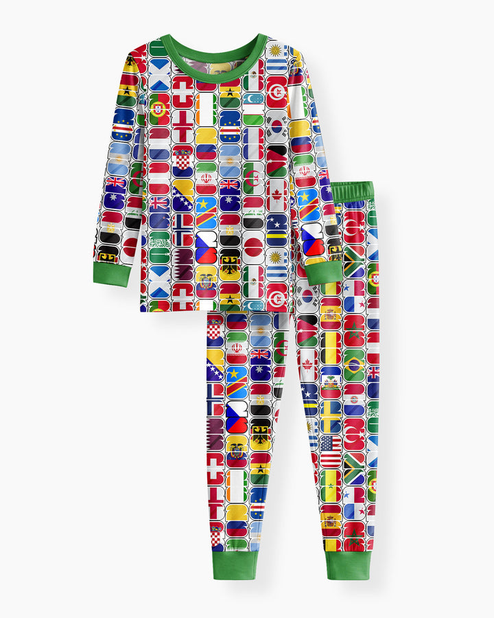 We Are 26 Family Matching Bamboo Two Piece Long Sleeve Pajama Set