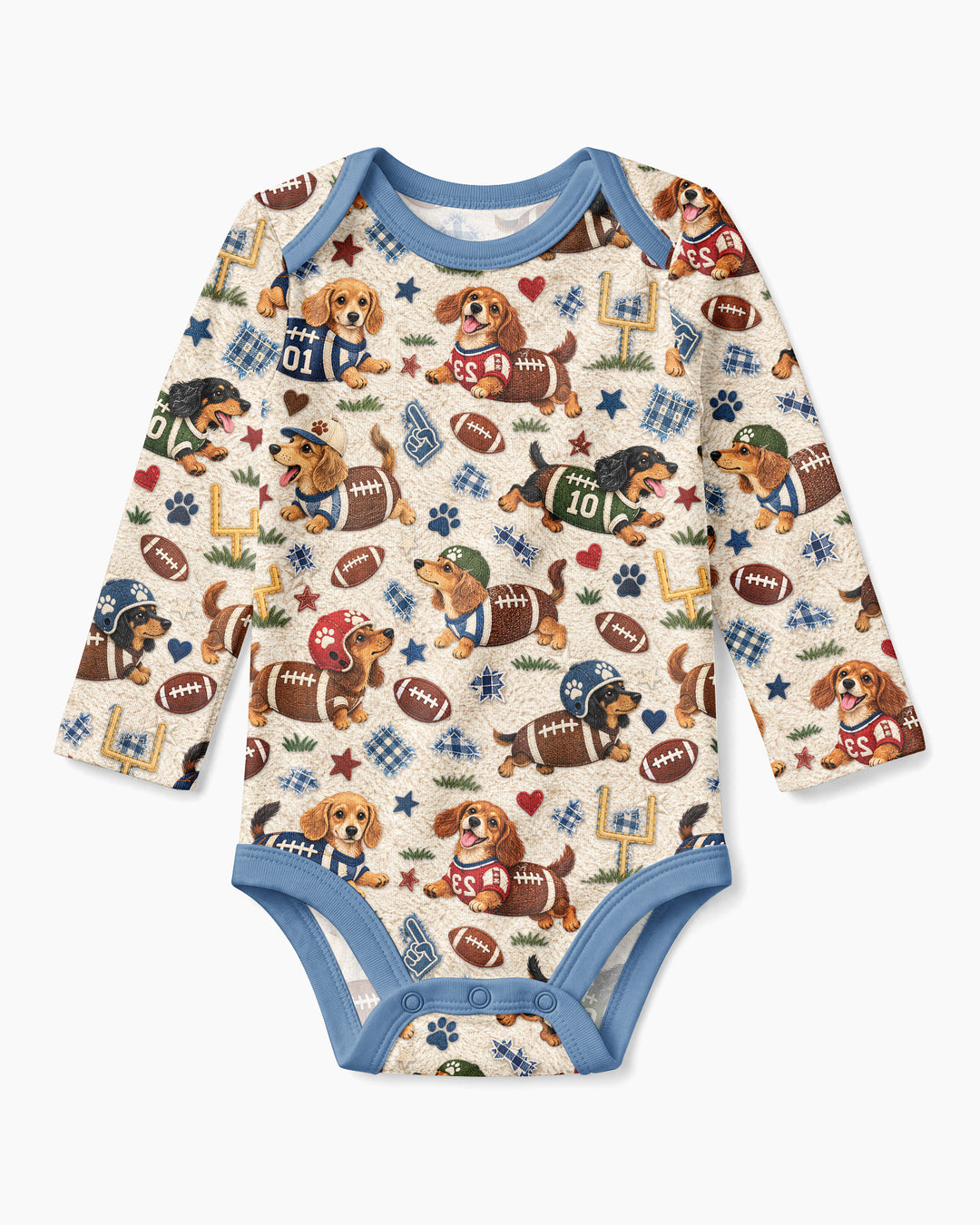 Football Doxie Squad Bamboo Bodysuit