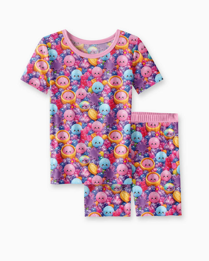 Template Bamboo Two Piece Short Sleeve Shorts Pyjamas Set