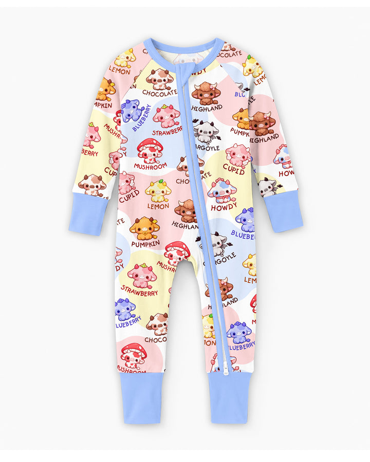 Kawaii Cow Bamboo Convertible Zippy