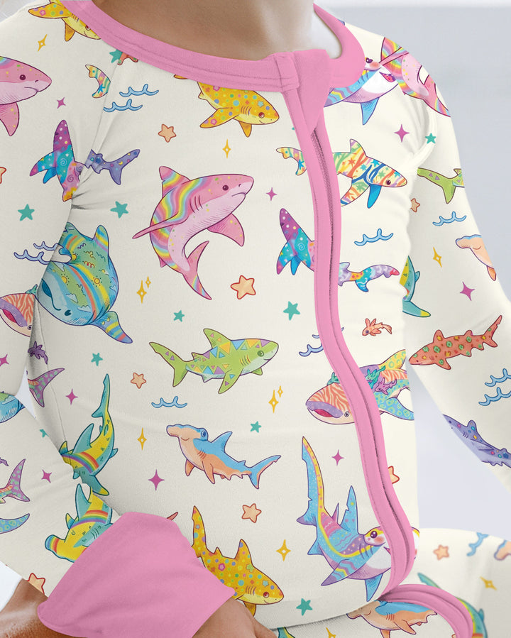 Tropical Sharks Bamboo Convertible Zippy