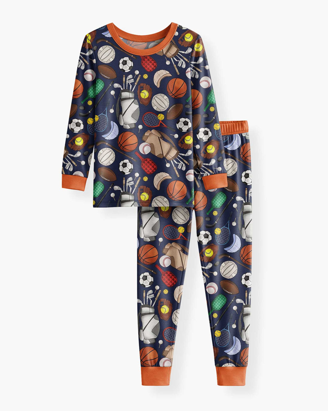 Sports Equipment Bamboo Two Piece Long Sleeve Pajama Set
