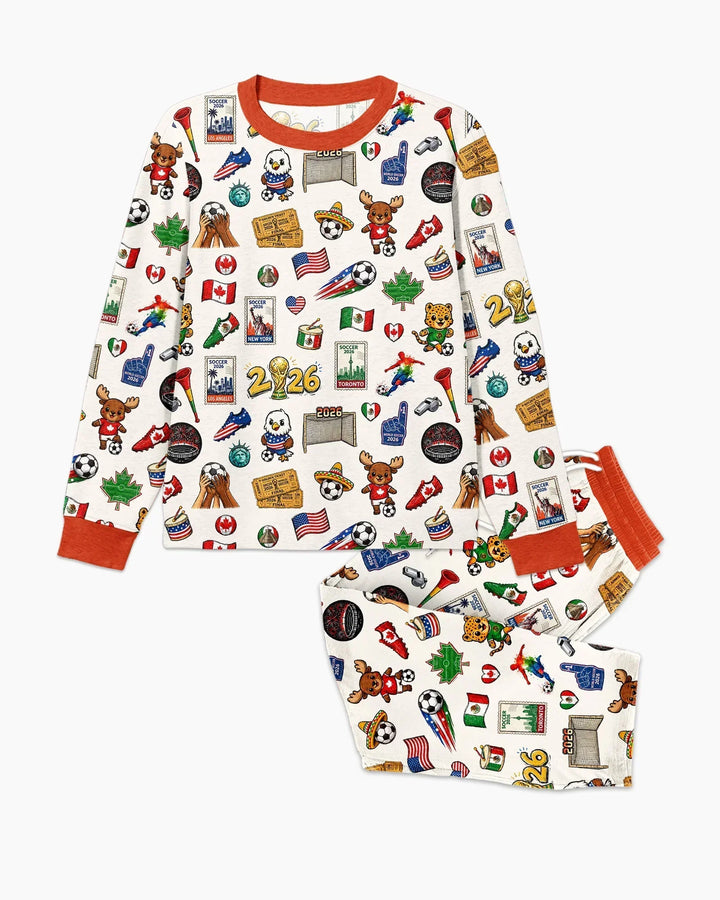 Soccer Cup 2026 Family Matching Bamboo Men's Pajama Set