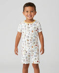 ABC Whimsy Bamboo Two Piece Short Sleeve Shorts Pajama Set