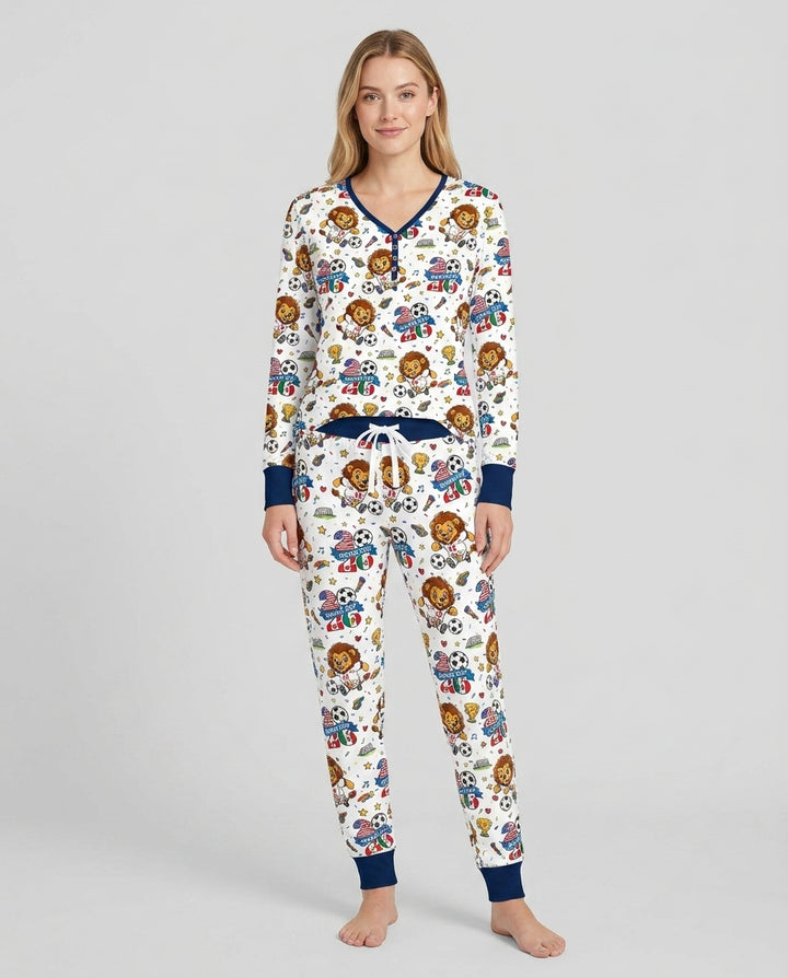 We Are The Champions Soccer Cup 2026 Bamboo Women Pajama Set