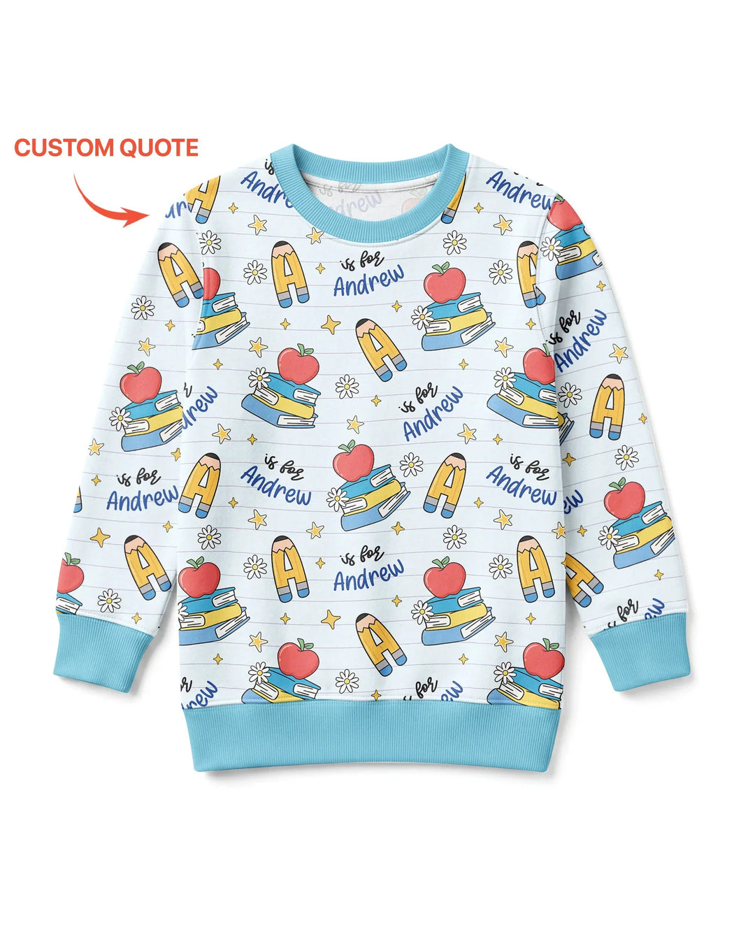 First Day of School Bamboo Crewneck Sweatshirt