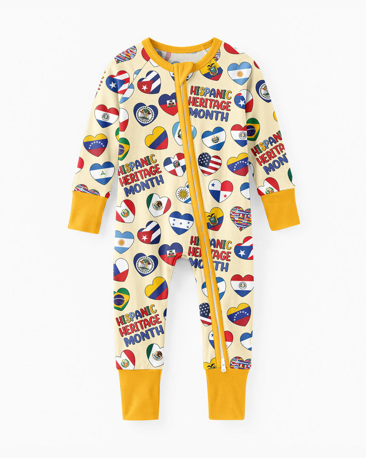 Country Flags Hispanic Heritage Month  Bamboo Convertible Zippy