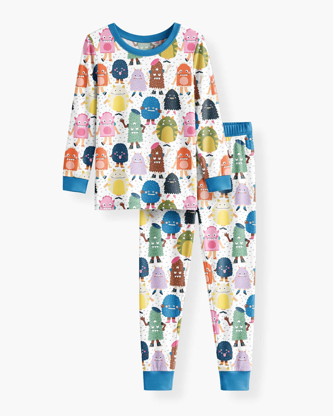 (Not So) Scary Monsters Bamboo Two Piece Long Sleeve Pajama Set