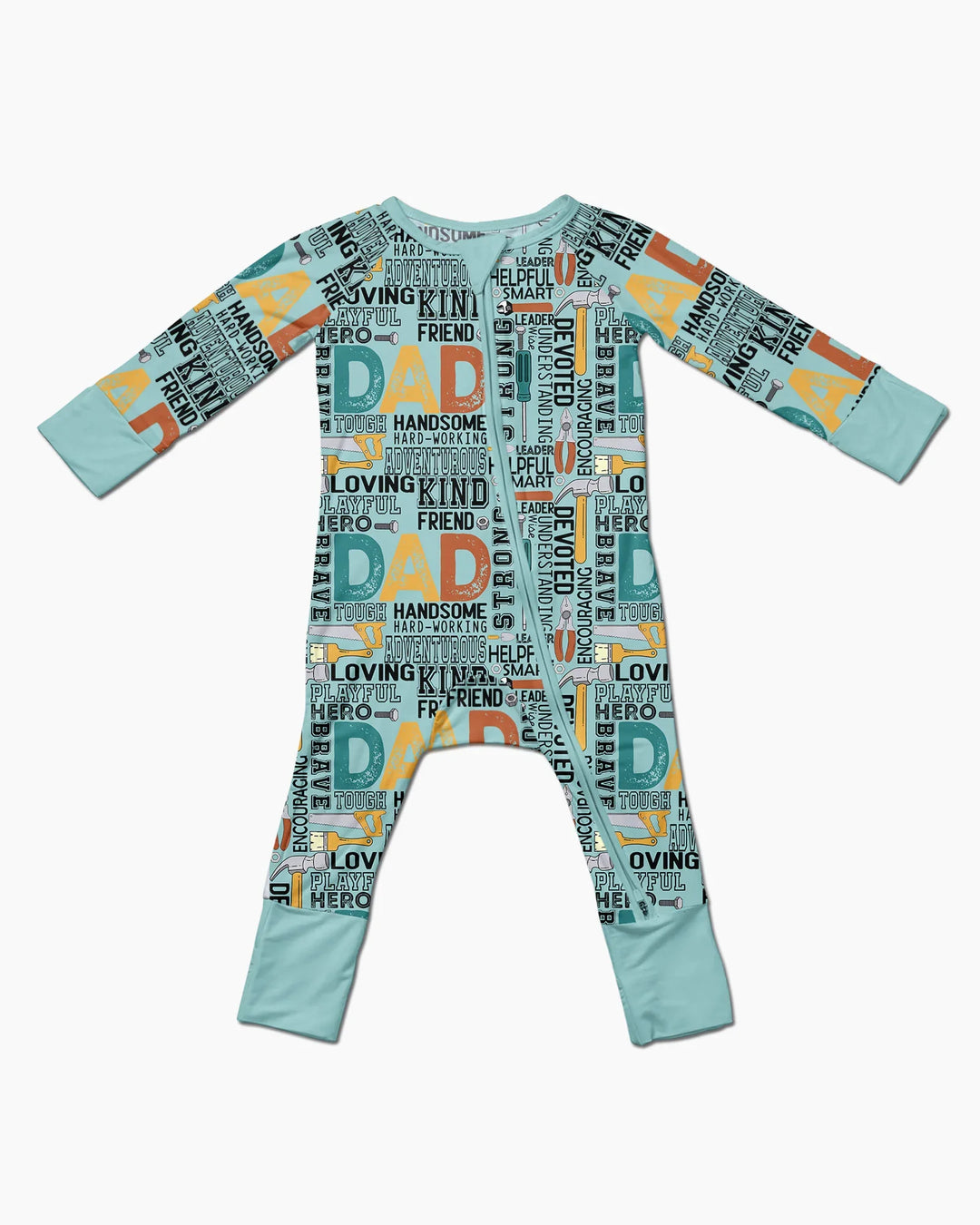 Dad Word Collage Bamboo Convertible Zippy