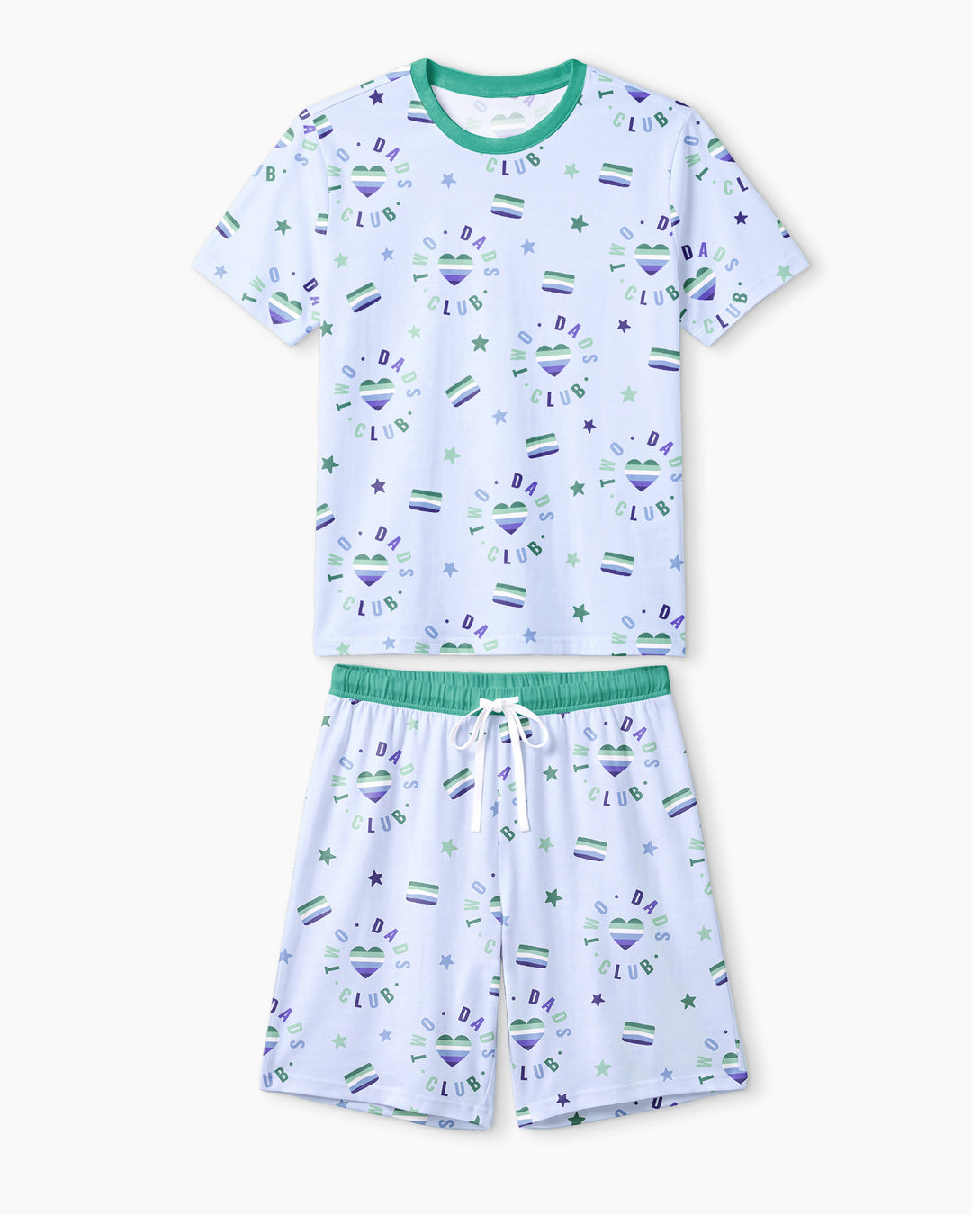 Love Makes Family Bamboo Men Short Sleeve Short Pajama Set