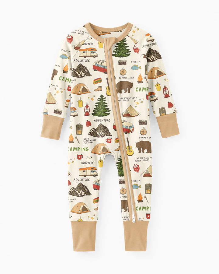 Outdoor Camping Adventure Family Matching Bamboo Convertible Zippy