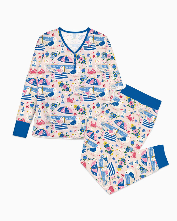 A Day At The Shore Bamboo Women Pajama Set