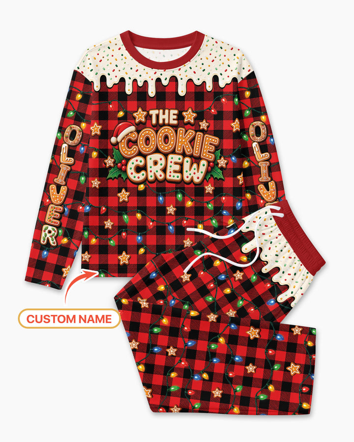 The Cookie Crew Custom Gingerbread Letter Bamboo Men's Pajama Set