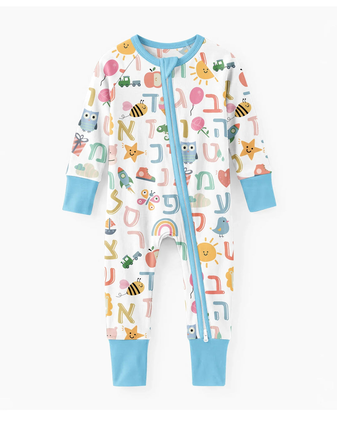 Hebrew Alphabet Bamboo Convertible Zippy