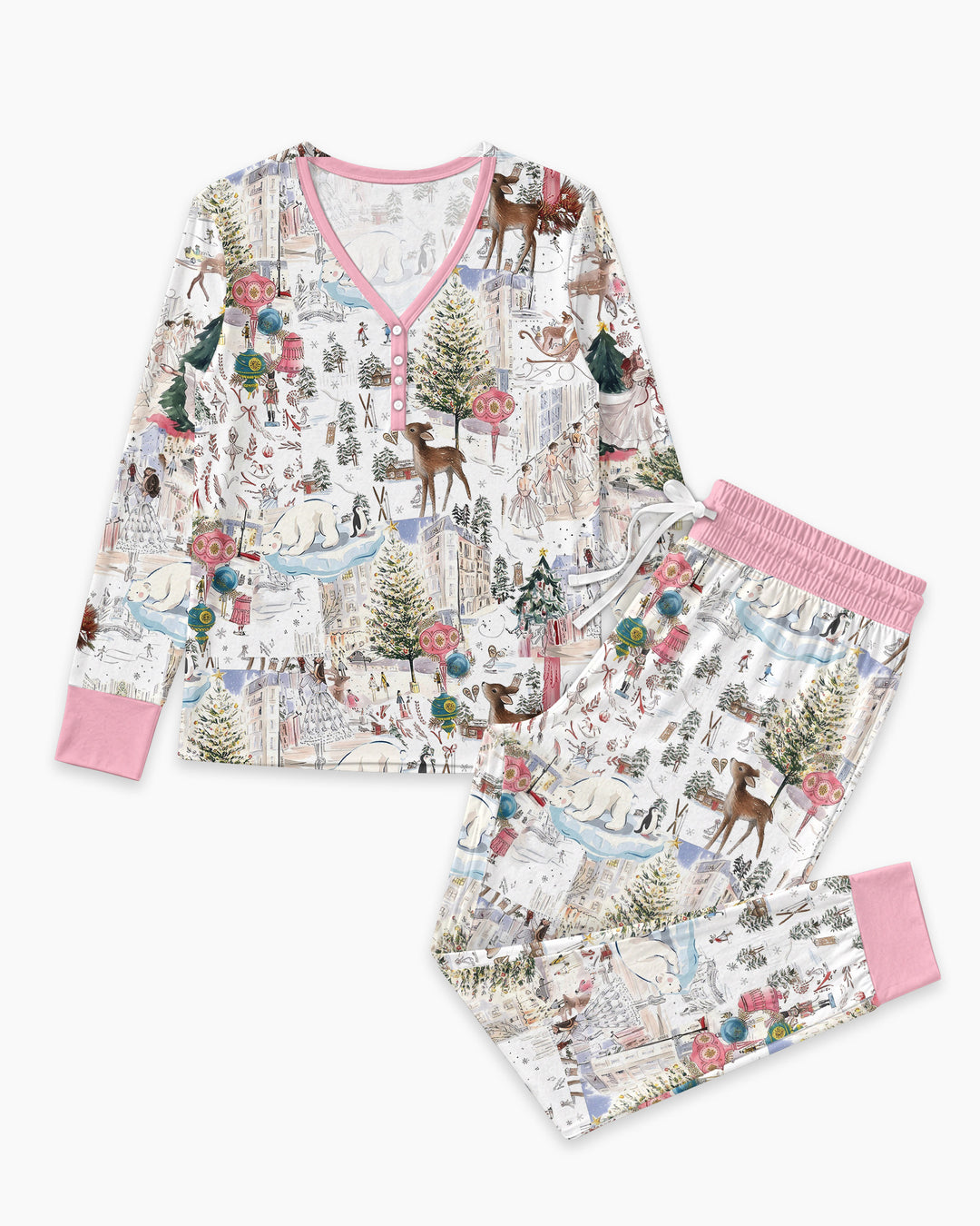 Enchanted Winter Wonderland Bamboo Women Pajama Set