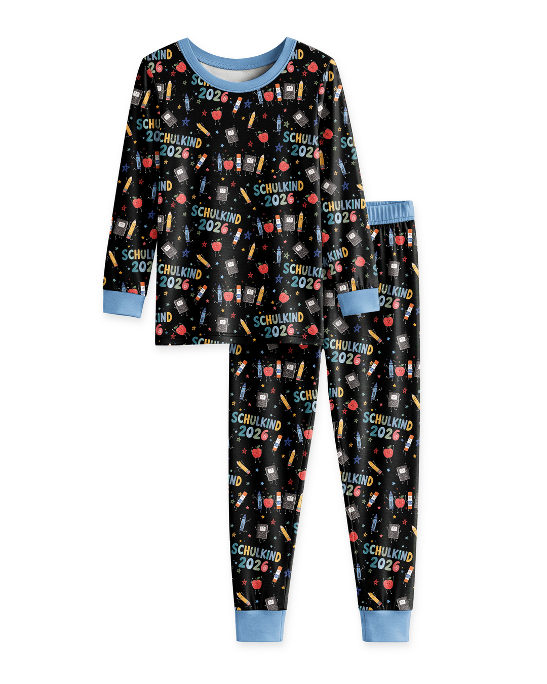 First Day Fun 2026 Bamboo Two Piece Long Sleeve Pajama Set