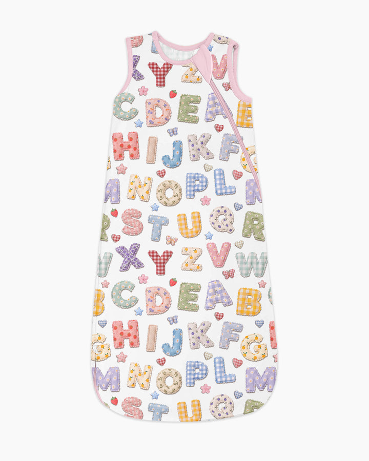 Fabric Alphabet Letters Bamboo Sleep Bag