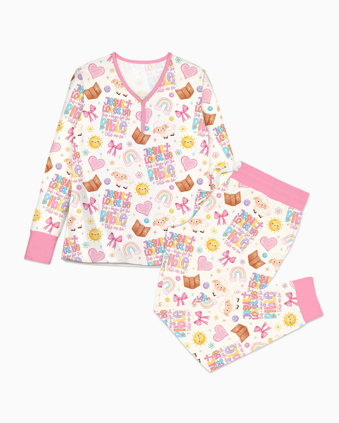 Jesus Loves Me This I Know Bamboo Women Pajama Set