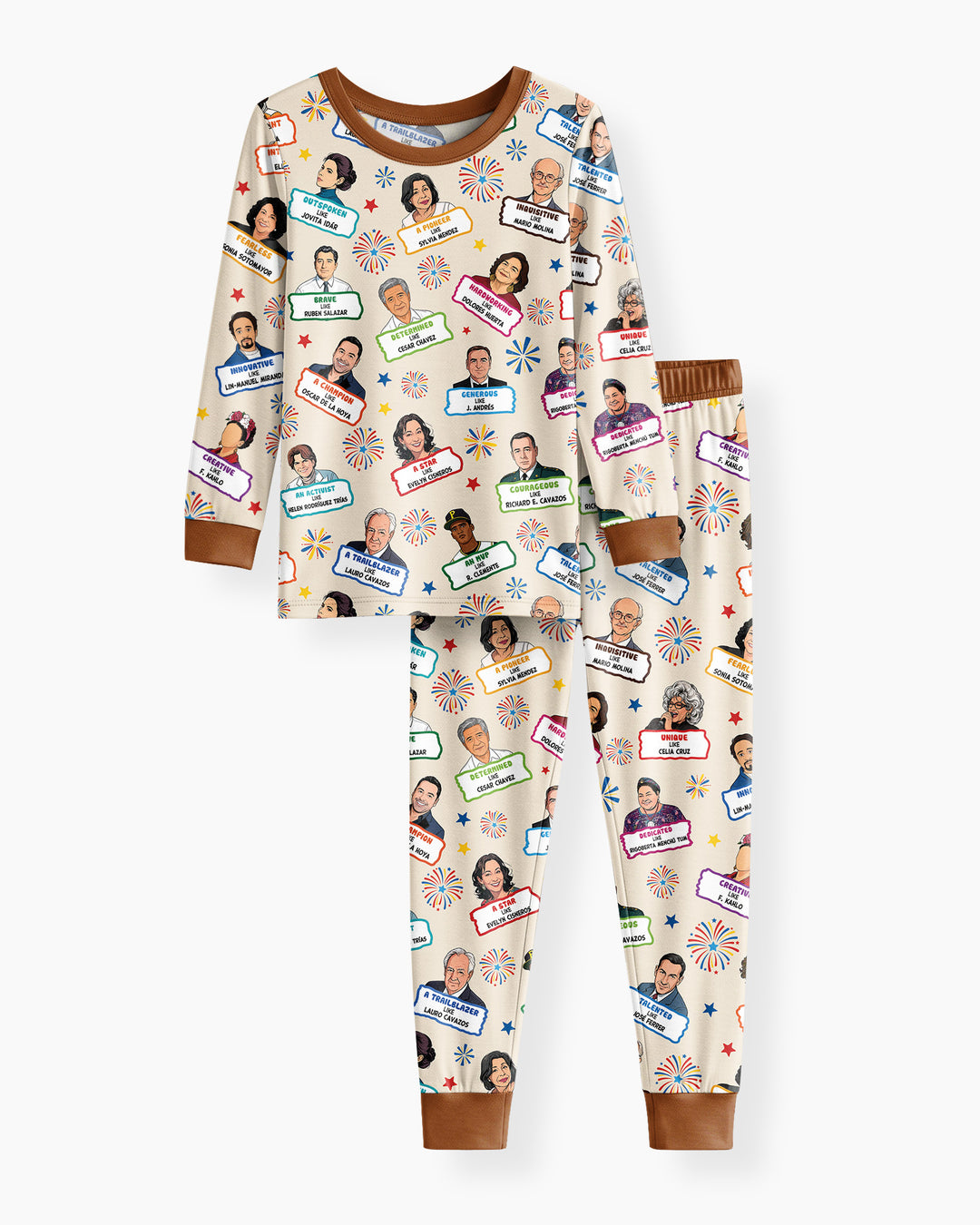 Template Bamboo Two Piece Long Sleeve Pyjamas Set