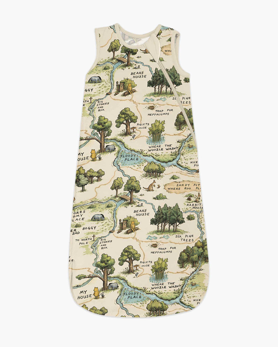 Classic Bear Maps Bamboo Sleep Bag