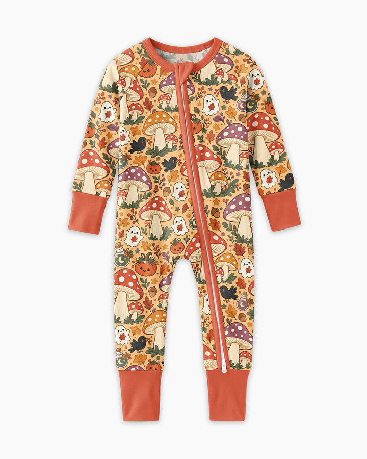 Fall Ghost Mushrooms Bamboo Convertible Zippy