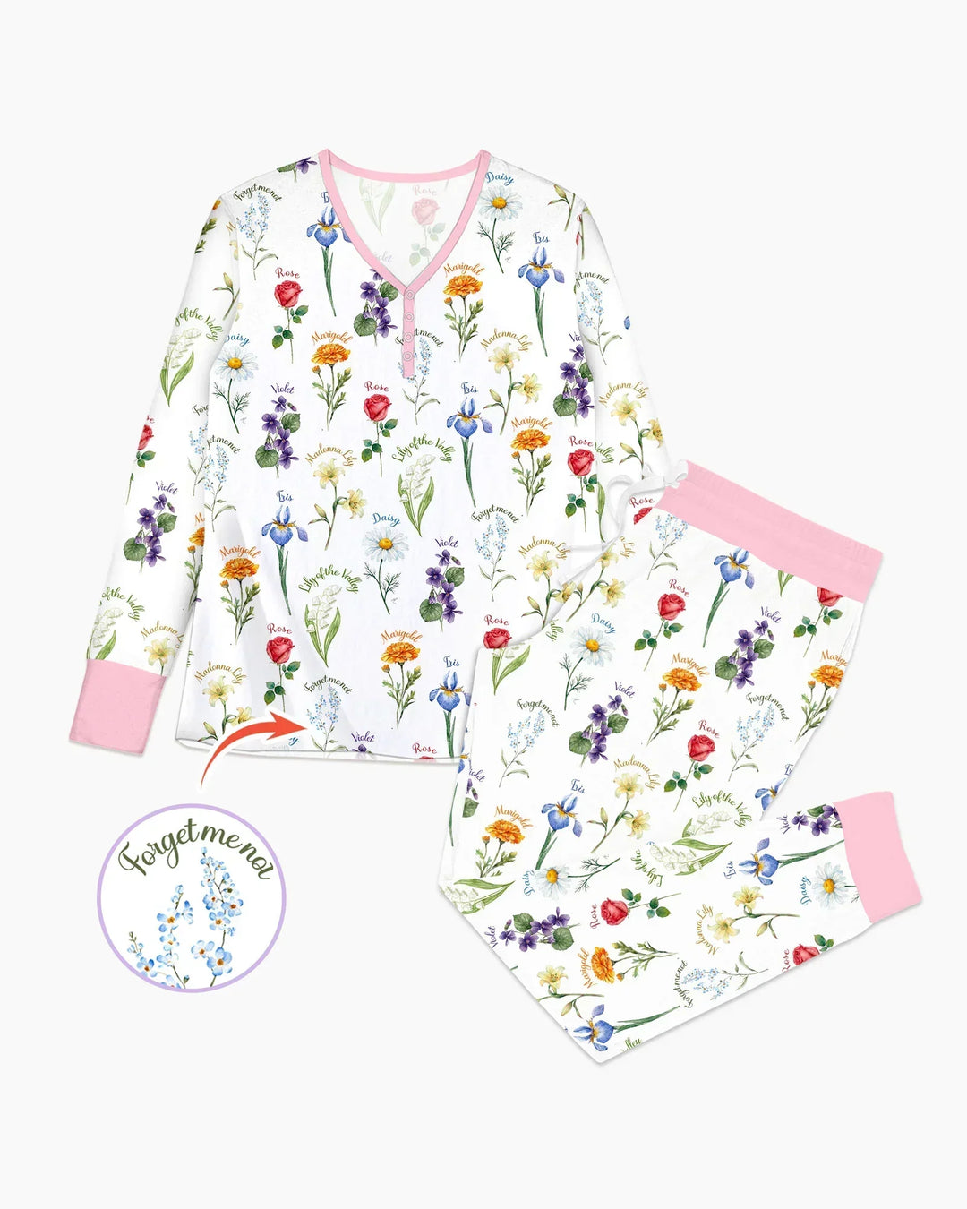 Marian Garden Bamboo Women Pajama Set