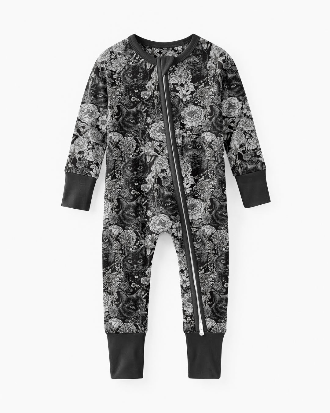 Midnight Cat Garden Bamboo Convertible Zippy