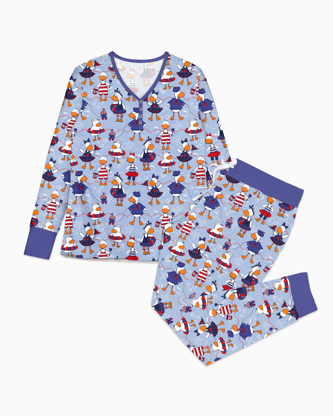 Freedom Floaties Family Matching Bamboo Women Pajama Set