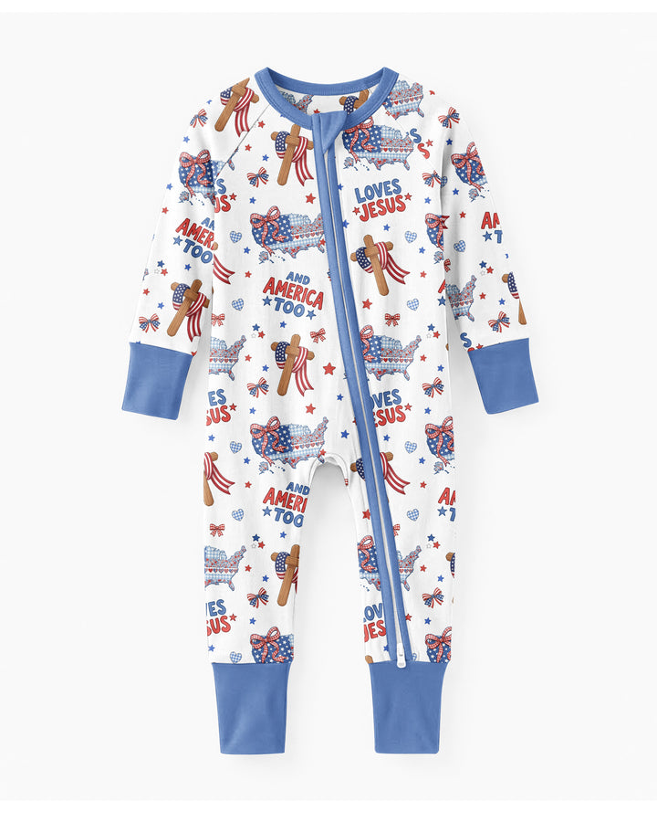 Loves Jesus And America Too Bamboo Convertible Zippy