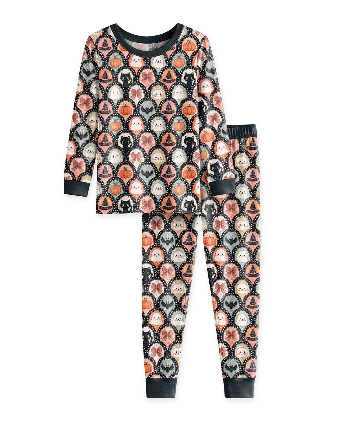Coquette Halloween Bamboo Two Piece Long Sleeve Pajama Set