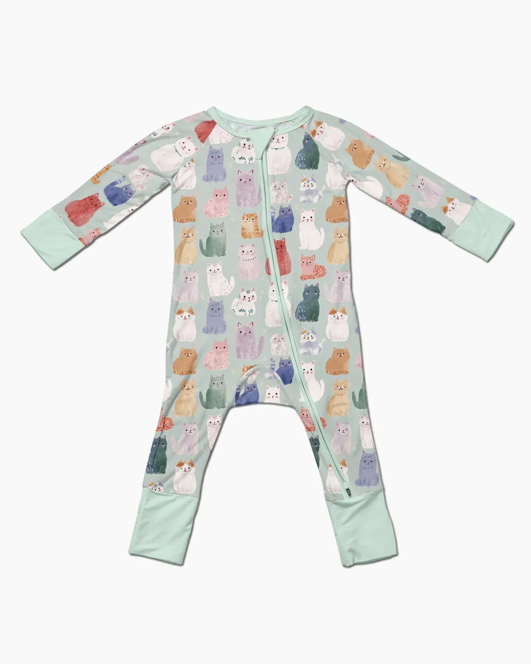 Enchanted Happy Kitty Family Matching Bamboo Convertible Zippy