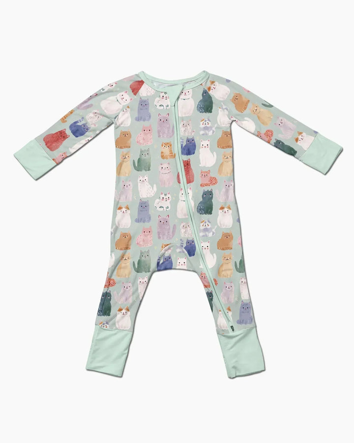 Enchanted Happy Kitty Family Matching Bamboo Convertible Zippy